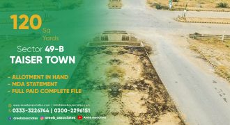 Plot For Sale In Taiser Town Sector 49 B